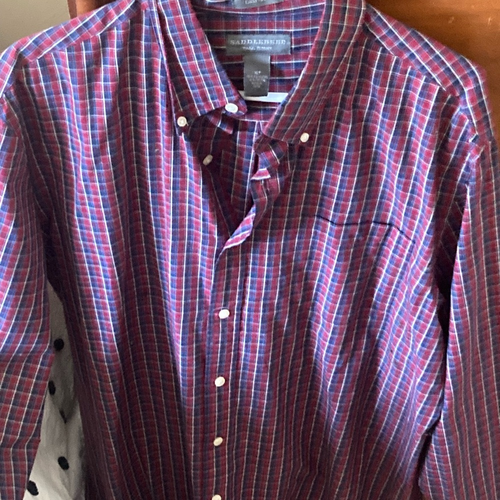 Saddlebred Men's Red Plaid Shirt